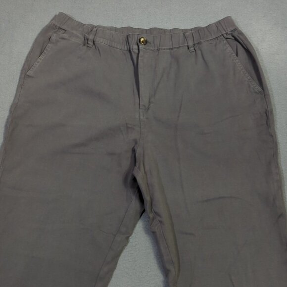 Cove USA Pants Men's 38 Gray Chino Pants Stretch Elastic Waist Casual - Picture 5 of 11